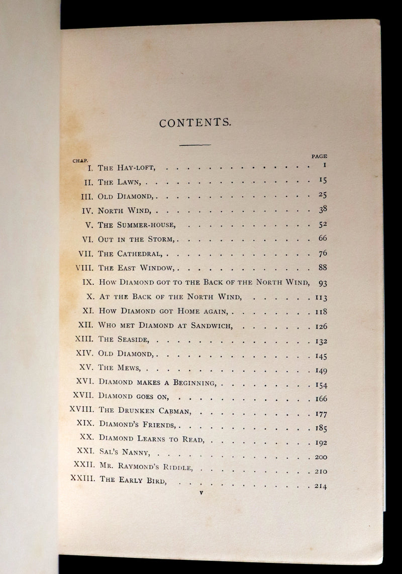 1905 Rare Book - AT THE BACK OF THE NORTH WIND by George MacDonald illustrated by Arthur Hughes.