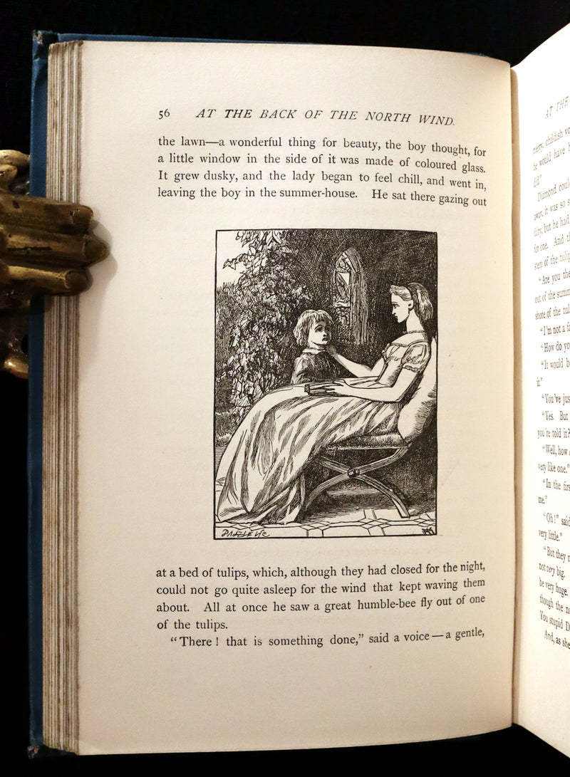 1905 Rare Book - AT THE BACK OF THE NORTH WIND by George MacDonald illustrated by Arthur Hughes.