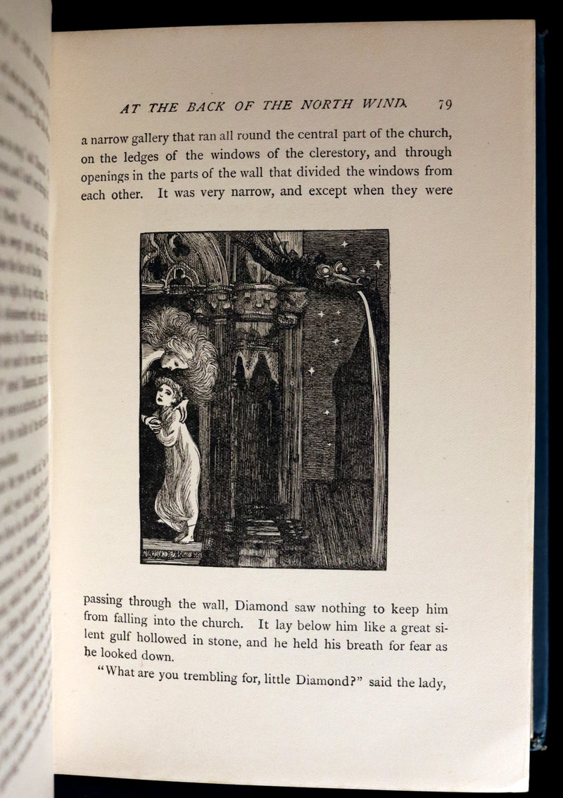 1905 Rare Book - AT THE BACK OF THE NORTH WIND by George MacDonald illustrated by Arthur Hughes.
