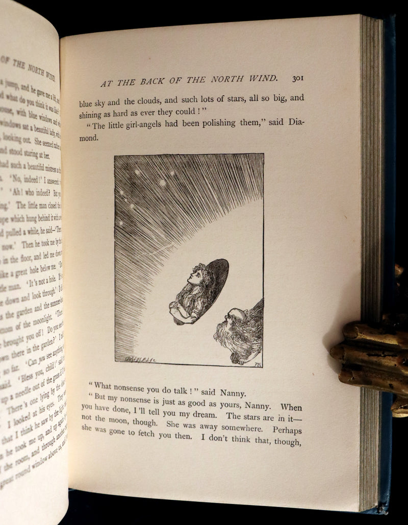 1905 Rare Book - AT THE BACK OF THE NORTH WIND by George MacDonald illustrated by Arthur Hughes.