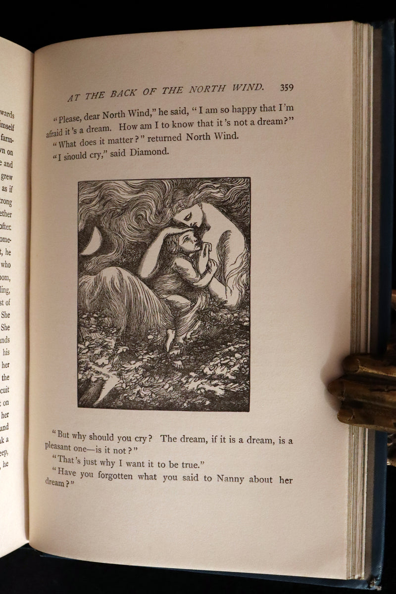 1905 Rare Book - AT THE BACK OF THE NORTH WIND by George MacDonald illustrated by Arthur Hughes.