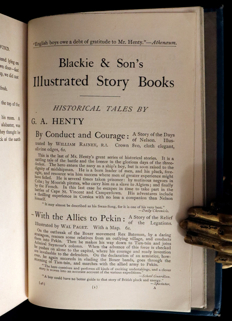 1905 Rare Book - AT THE BACK OF THE NORTH WIND by George MacDonald illustrated by Arthur Hughes.