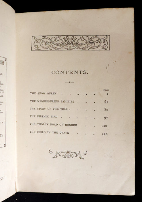 1890 Scarce Victorian Edition - Hans Christian Andersen - The Snow Queen, The Phoenix Bird and Other Fairy Tales.