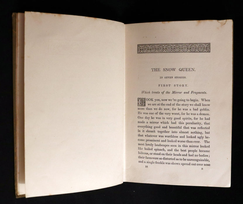 1890 Scarce Victorian Edition - Hans Christian Andersen - The Snow Queen, The Phoenix Bird and Other Fairy Tales.