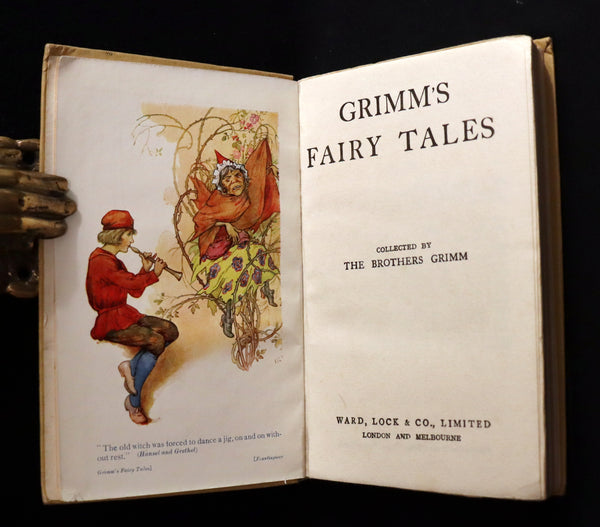1925 Scarce Book - GRIMM'S FAIRY TALES Collected by The Brothers Grimm.