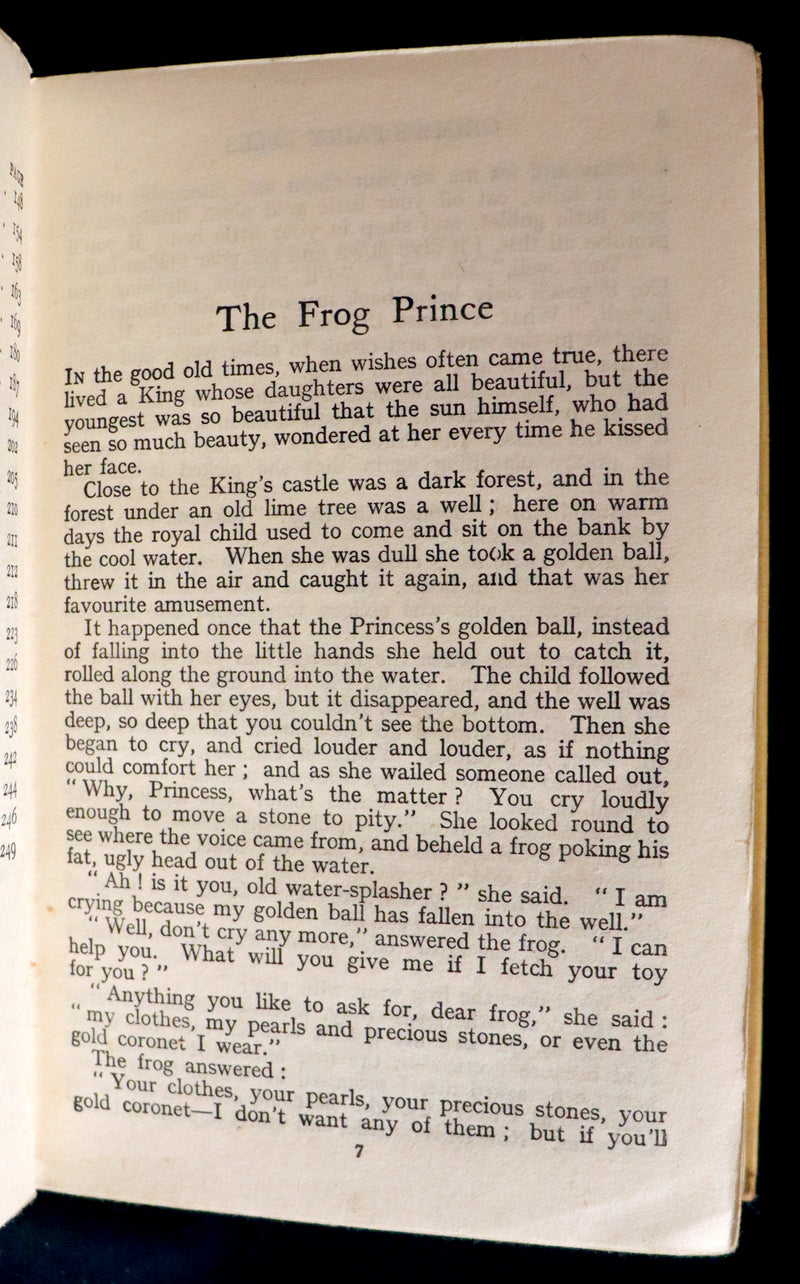 1925 Scarce Book - GRIMM'S FAIRY TALES Collected by The Brothers Grimm.