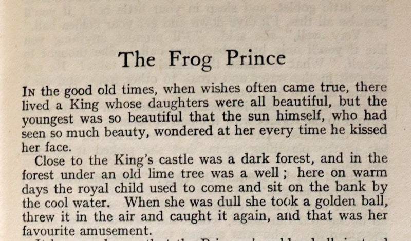 1925 Scarce Book - GRIMM'S FAIRY TALES Collected by The Brothers Grimm.