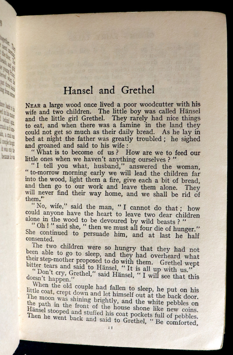 1925 Scarce Book - GRIMM'S FAIRY TALES Collected by The Brothers Grimm.