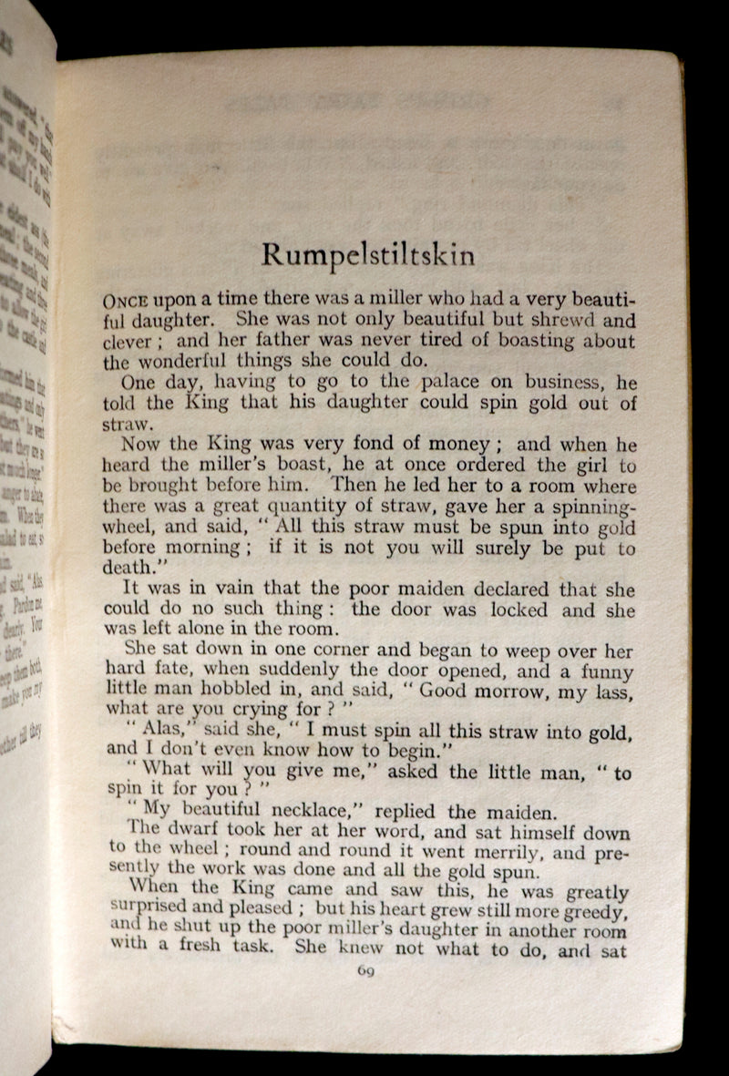 1925 Scarce Book - GRIMM'S FAIRY TALES Collected by The Brothers Grimm.