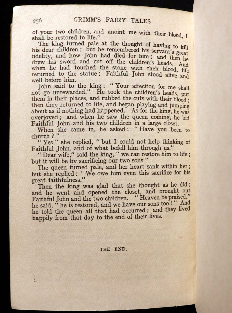 1925 Scarce Book - GRIMM'S FAIRY TALES Collected by The Brothers Grimm.