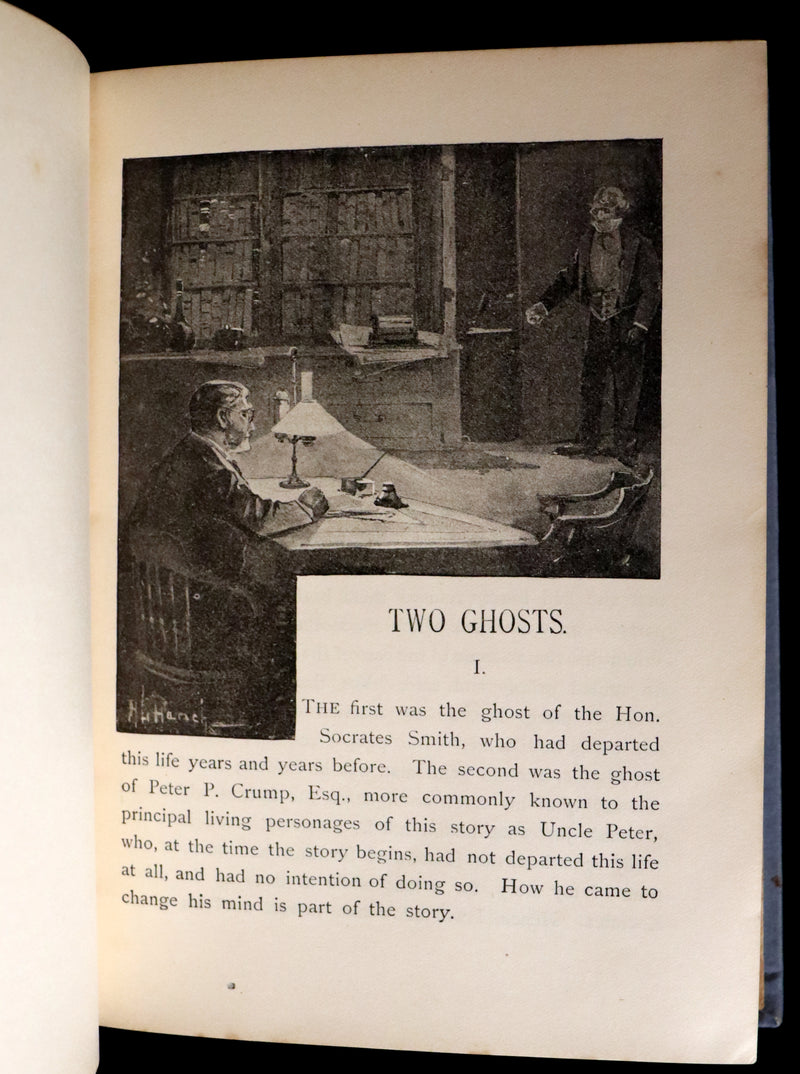 1887 Scarce Victorian Book ~ Two Ghosts and Other Christmas Stories by Rossiter W. Raymond.