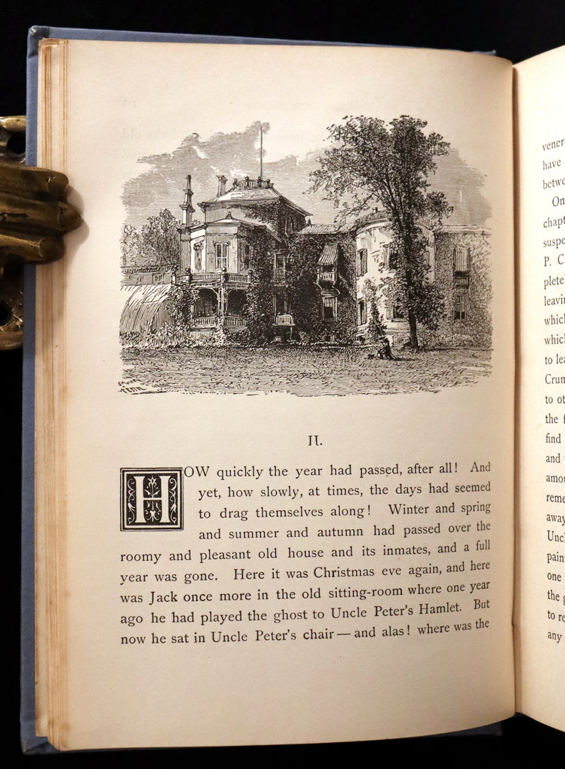 1887 Scarce Victorian Book ~ Two Ghosts and Other Christmas Stories by Rossiter W. Raymond.
