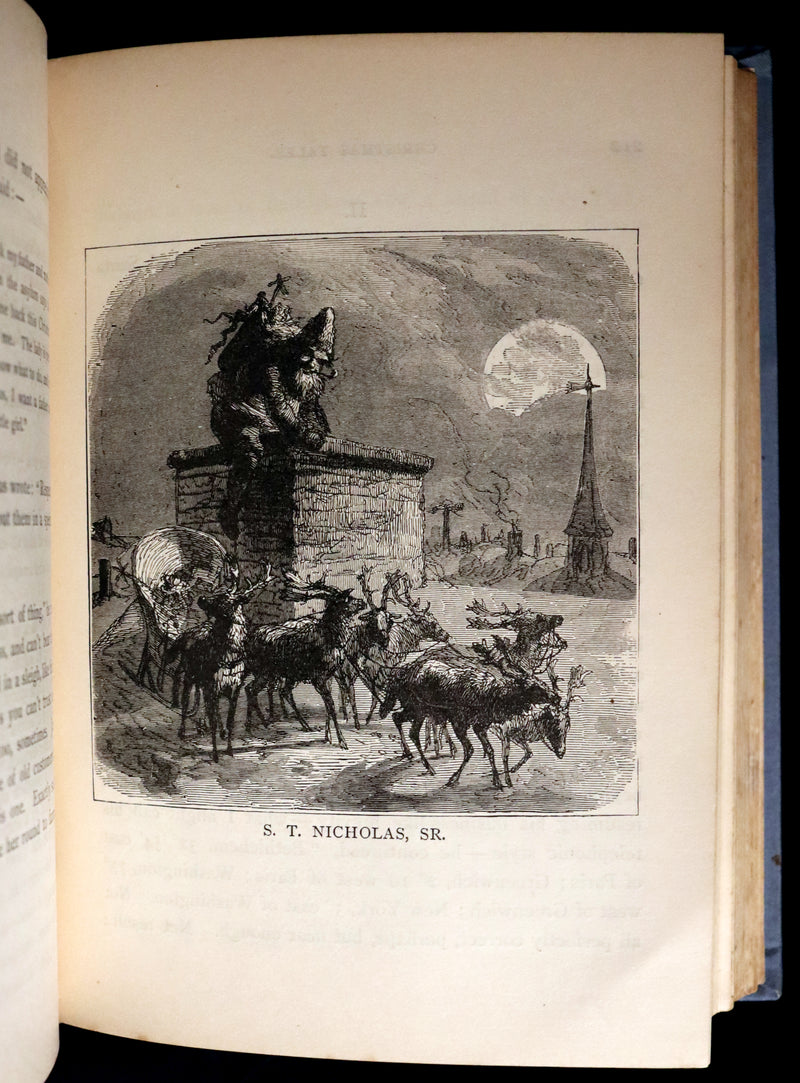 1887 Scarce Victorian Book ~ Two Ghosts and Other Christmas Stories by Rossiter W. Raymond.