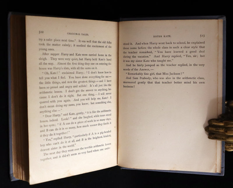 1887 Scarce Victorian Book ~ Two Ghosts and Other Christmas Stories by Rossiter W. Raymond.