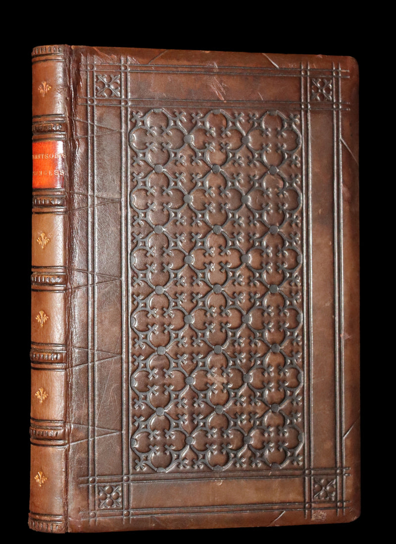 1862 Rare book beautifully bound in Morocco - The PRINCESS by Alfred Lord Tennyson.