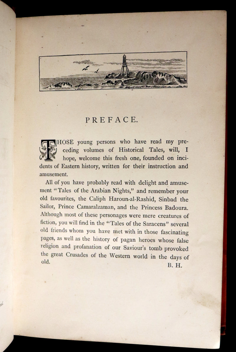 1890 Scarce Book - Tales of the Saracens by Alexandra Hutton. Illustrated.