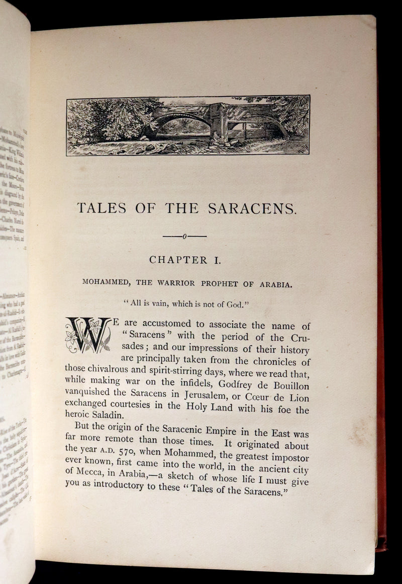 1890 Scarce Book - Tales of the Saracens by Alexandra Hutton. Illustrated.