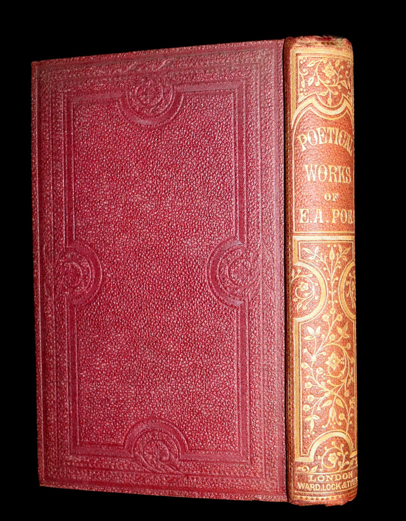 1866 Scarce Victorian Edition - The Complete Poetical Works of Edgar Allan Poe with a Selection of his Sketches and Reviews. Illustrated.