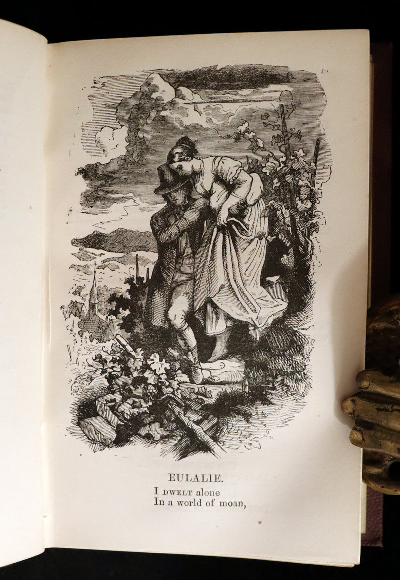 1866 Scarce Victorian Edition - The Complete Poetical Works of Edgar Allan Poe with a Selection of his Sketches and Reviews. Illustrated.
