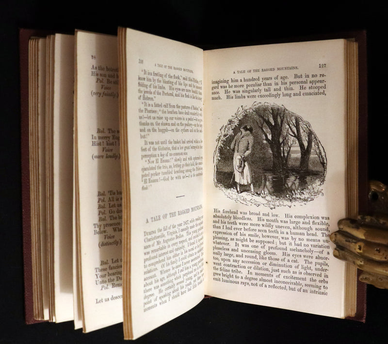 1866 Scarce Victorian Edition - The Complete Poetical Works of Edgar Allan Poe with a Selection of his Sketches and Reviews. Illustrated.