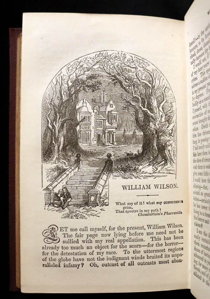 1866 Scarce Victorian Edition - The Complete Poetical Works of Edgar Allan Poe with a Selection of his Sketches and Reviews. Illustrated.