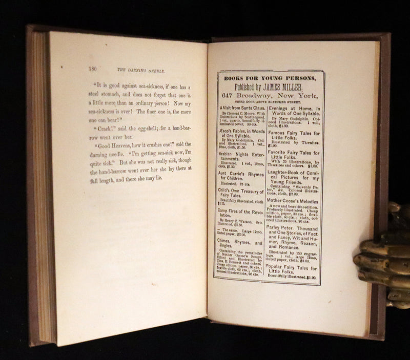 1877 Scarce Edition - Hans Christian Andersen - LITTLE ELLIE and Other Fairy Tales. Illustrated.