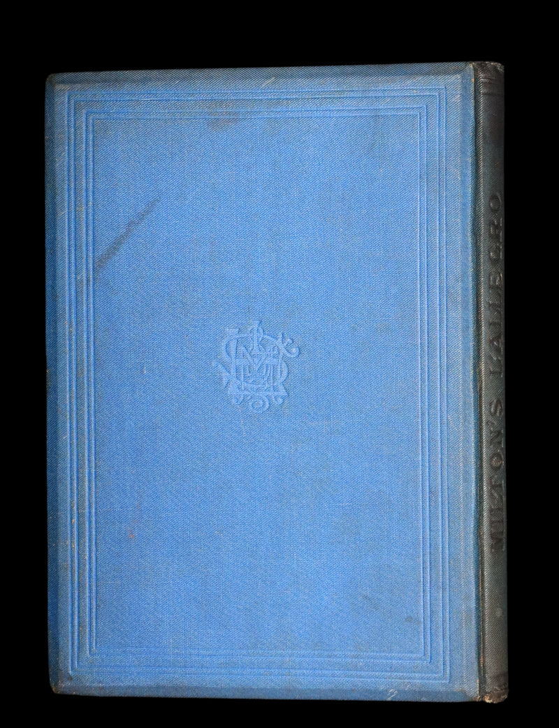 1880 Rare Victorian Book ~ L'ALLEGRO "The Happy Man" by John Milton. Illustrated.