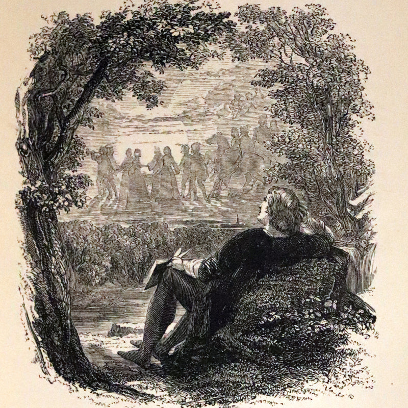 1880 Rare Victorian Book ~ L'ALLEGRO "The Happy Man" by John Milton. Illustrated.