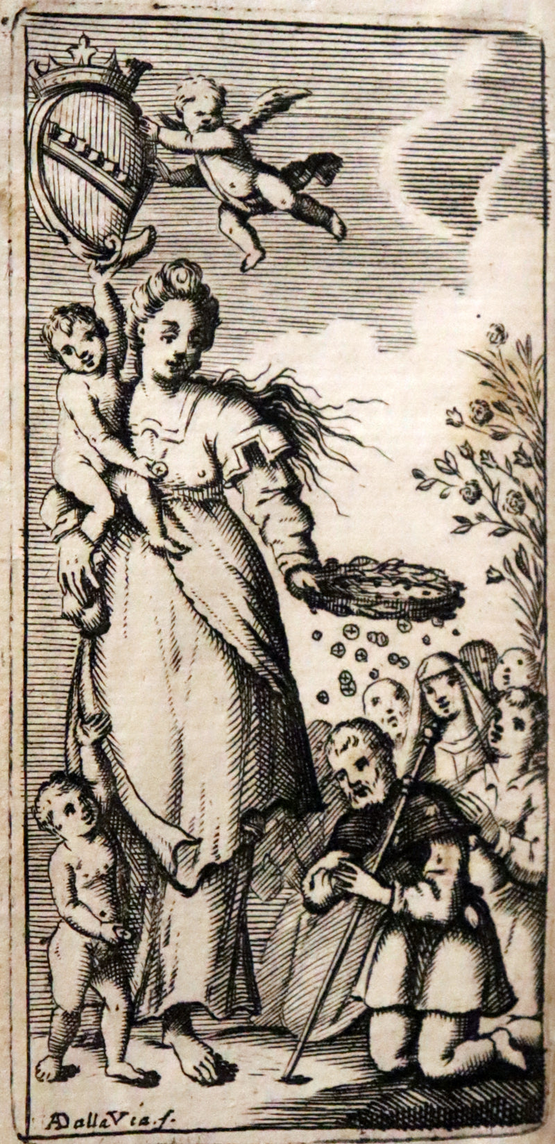 1700 Scarce Italian Vellum Book - La Causa De Ricchi Overo Il Debito by Giovanni Pietro Pinamonti. First Edition.