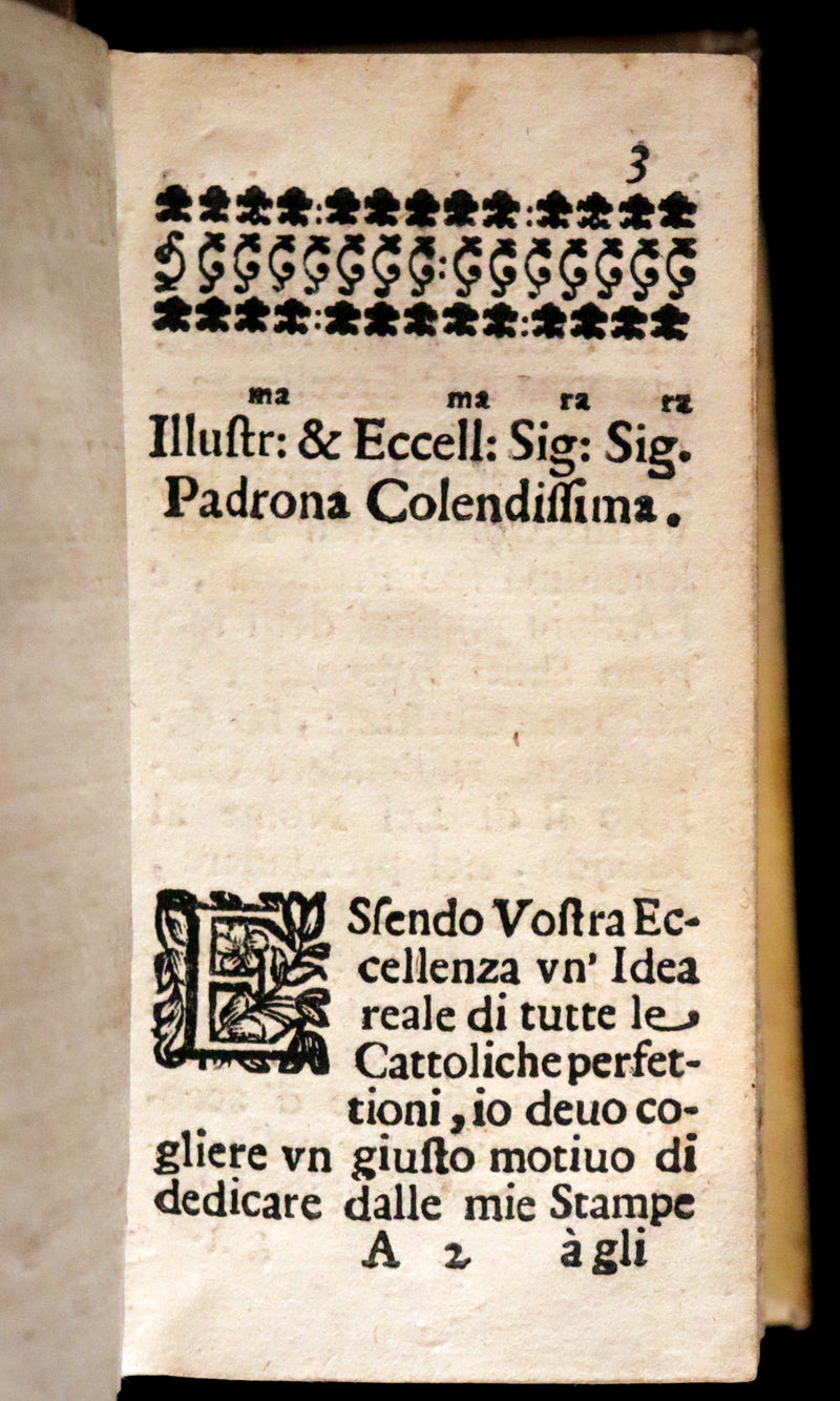 1700 Scarce Italian Vellum Book - La Causa De Ricchi Overo Il Debito by Giovanni Pietro Pinamonti. First Edition.