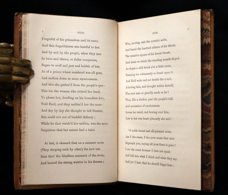 1863 Rare Book - Legend of King Arthur - IDYLLS OF THE KING by Alfred Tennyson.