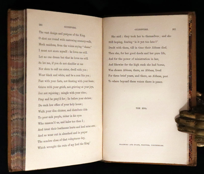 1863 Rare Book - Legend of King Arthur - IDYLLS OF THE KING by Alfred Tennyson.