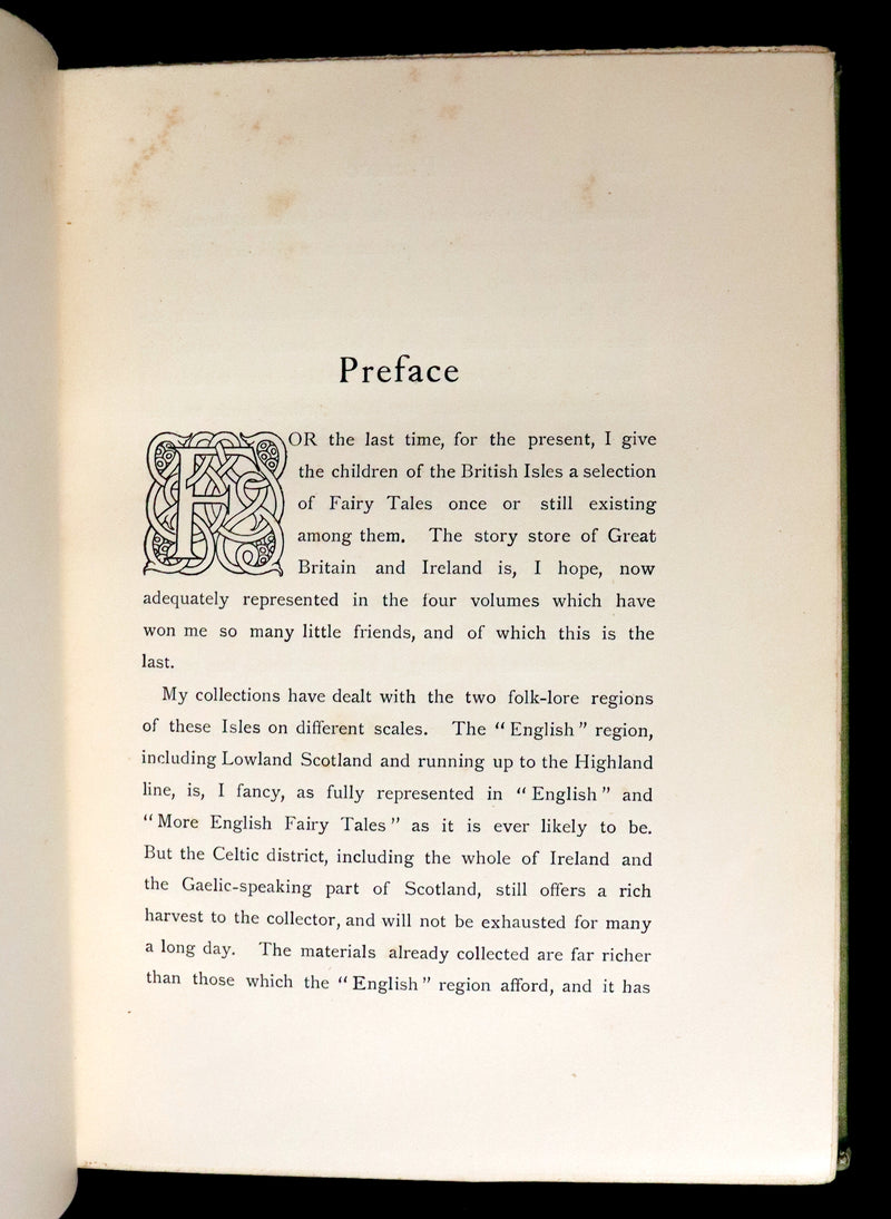 1894 Scarce First Edition - MORE CELTIC FAIRY TALES by Joseph Jacobs Illustrated by John D. Batten.