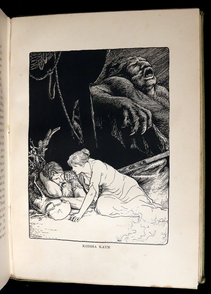 1894 Scarce First Edition - MORE CELTIC FAIRY TALES by Joseph Jacobs Illustrated by John D. Batten.