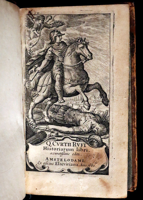 1660 Rare Latin Book - Histories of ALEXANDER the GREAT by Quintus Curtius Rufus with MAP.