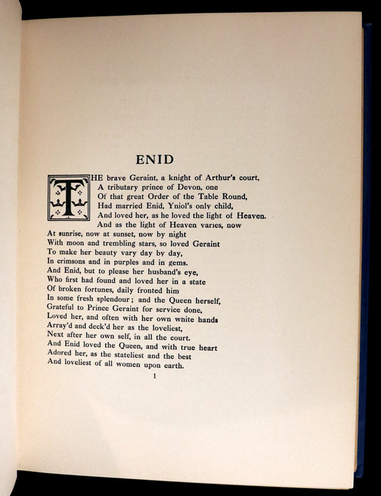 1911 First Edition Illustrated by Pre-Raphaelite Eleanor Fortescue Brickdale - Legend of King Arthur - Idylls of the King.