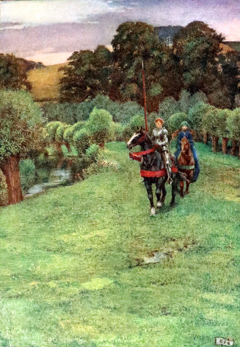 1911 First Edition Illustrated by Pre-Raphaelite Eleanor Fortescue Brickdale - Legend of King Arthur - Idylls of the King.