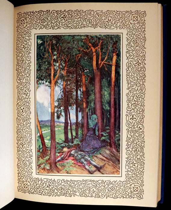 1911 First Edition Illustrated by Pre-Raphaelite Eleanor Fortescue Brickdale - Legend of King Arthur - Idylls of the King.