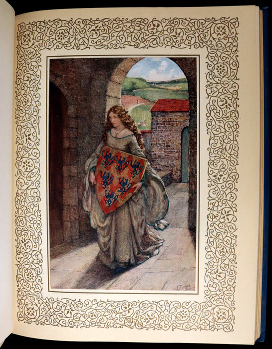 1911 First Edition Illustrated by Pre-Raphaelite Eleanor Fortescue Brickdale - Legend of King Arthur - Idylls of the King.