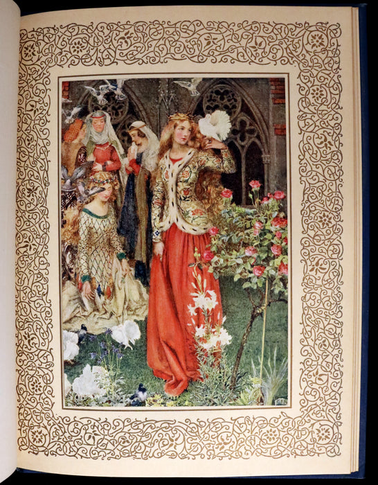 1911 First Edition Illustrated by Pre-Raphaelite Eleanor Fortescue Brickdale - Legend of King Arthur - Idylls of the King.