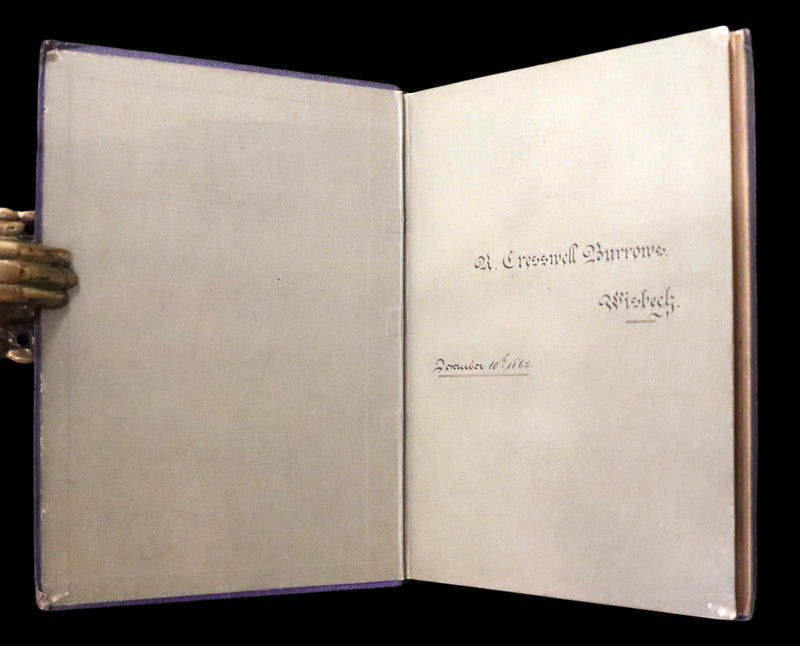 1860 Rare Victorian Book - The Pearls from the Poets, Spenser, Bryant, Wordsworth, Longfellow, Coleridge, Edgar A. Poe, Tennyson, etc. Illustrated.