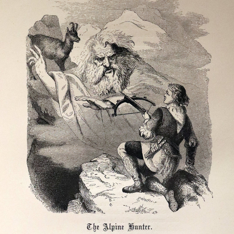1860 Rare Victorian Book - The Pearls from the Poets, Spenser, Bryant, Wordsworth, Longfellow, Coleridge, Edgar A. Poe, Tennyson, etc. Illustrated.