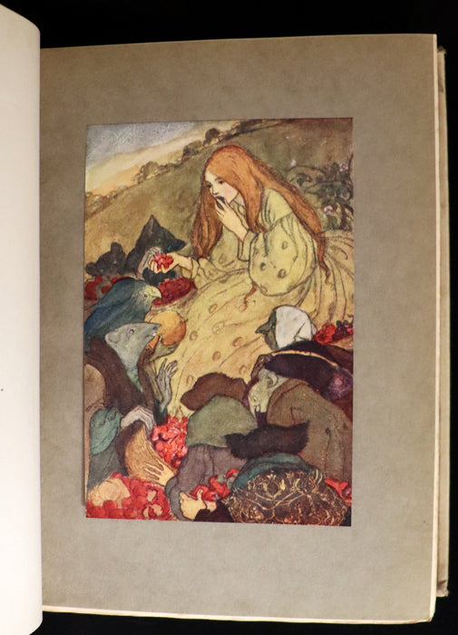 1910 Rare First Edition - POEMS BY CHRISTINA ROSSETTI Illustrated by Pre-Raphaelite FLORENCE HARRISON.