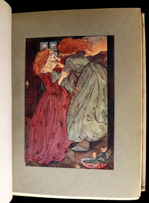 1910 Rare First Edition - POEMS BY CHRISTINA ROSSETTI Illustrated by Pre-Raphaelite FLORENCE HARRISON.