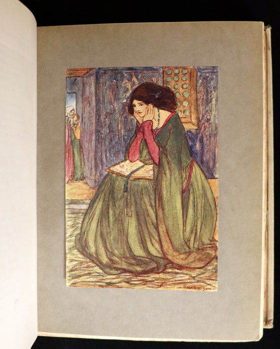 1910 Rare First Edition - POEMS BY CHRISTINA ROSSETTI Illustrated by Pre-Raphaelite FLORENCE HARRISON.