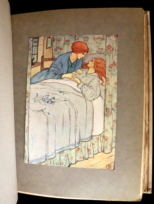 1910 Rare First Edition - POEMS BY CHRISTINA ROSSETTI Illustrated by Pre-Raphaelite FLORENCE HARRISON.