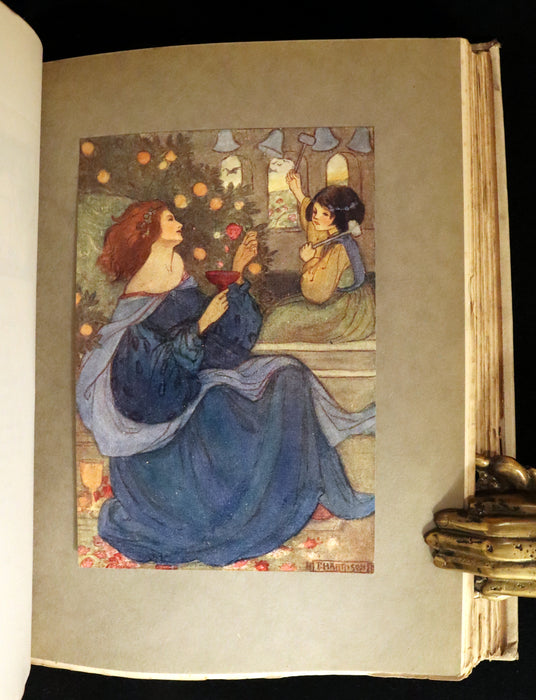 1910 Rare First Edition - POEMS BY CHRISTINA ROSSETTI Illustrated by Pre-Raphaelite FLORENCE HARRISON.