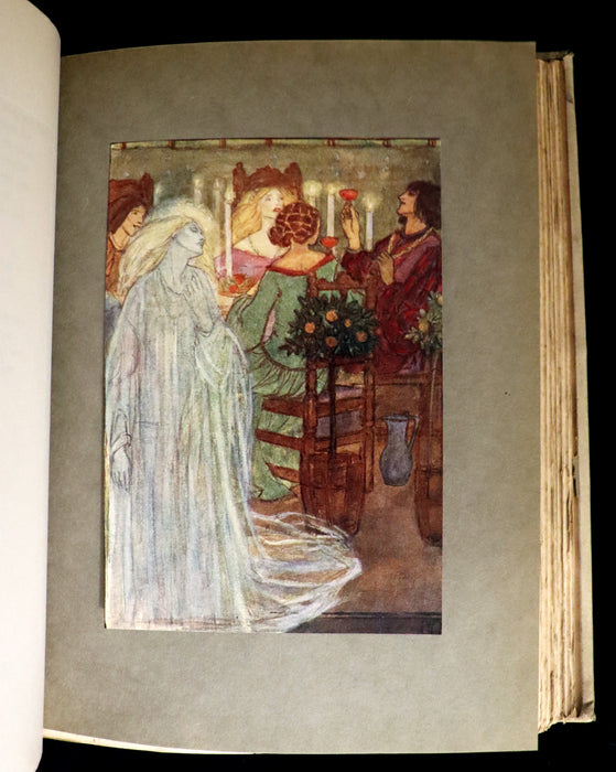 1910 Rare First Edition - POEMS BY CHRISTINA ROSSETTI Illustrated by Pre-Raphaelite FLORENCE HARRISON.