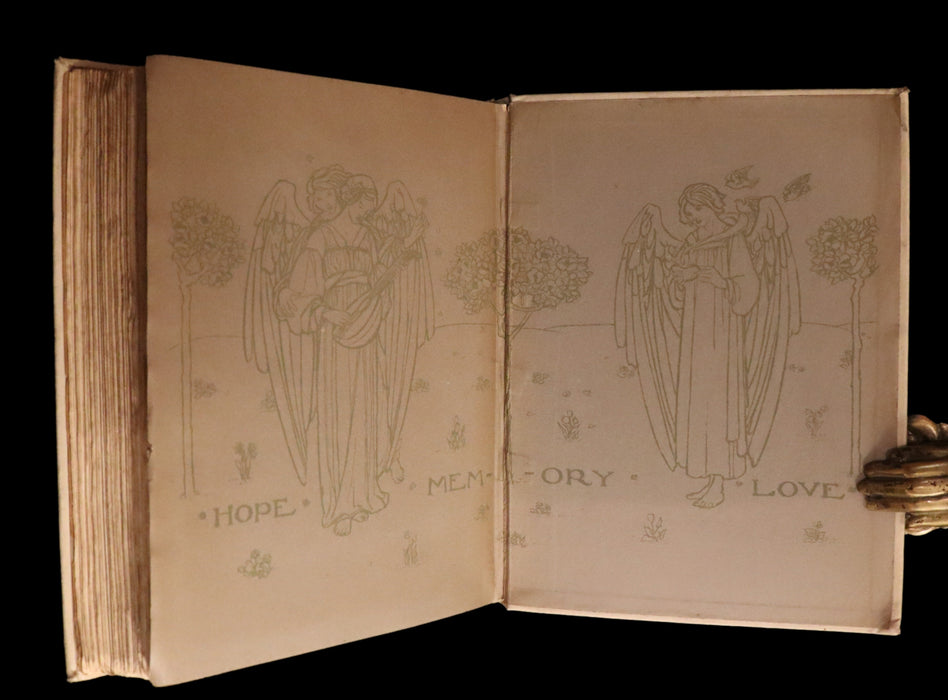 1910 Rare First Edition - POEMS BY CHRISTINA ROSSETTI Illustrated by Pre-Raphaelite FLORENCE HARRISON.