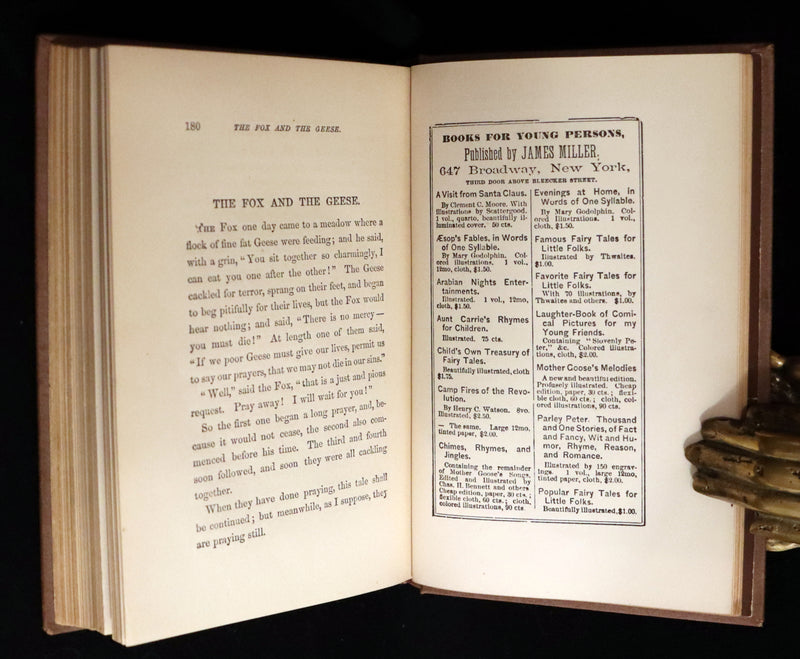 1877 Scarce Edition - Hans Christian Andersen - THE LITTLE MATCH GIRL and Other Fairy Tales. Illustrated.